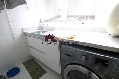 Imagem 4 de 15 de Belo Apartamento De 125m Na Vila Gumercindo. São 3 Suites, 5 Banheiros, Varanda Gourmet Com Churrasq - Qy4102