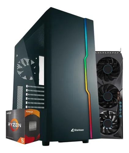 comprar Pc Gamer Ryzen 6 Núcleos 32gb 1tb Radeon Gaming Rx 7600 8gb