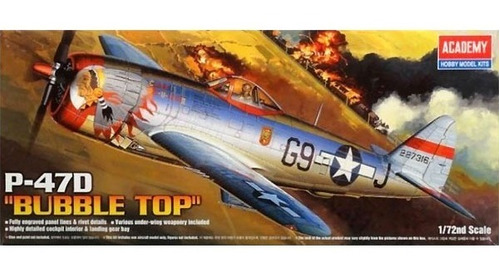 Imagem 1 de 3 de P-47d  Bubble Top  - 1/72 - Academy 12491