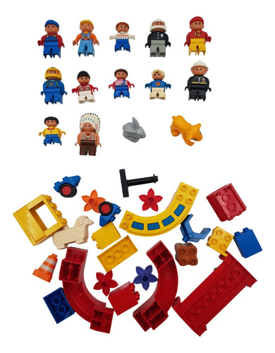 Lote #2 Figuras Y Bloques Lego Duplo Aleatorio 30 Pz Aprox