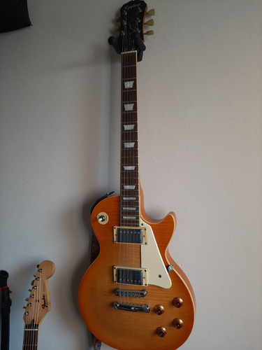 Guitarra Eléctrica Epiphone Les Paul Standard Korea Diestro Lemon Burst Palo De Rosa (Usado)