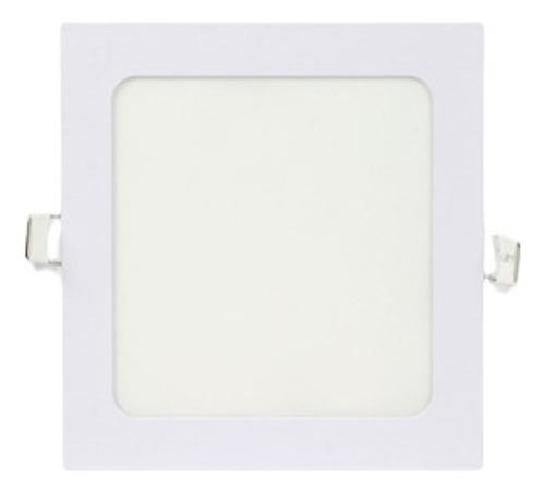 Plafon Led Luz Fria Cuadrado Empotrado Delgado 12w 15 Piezas Color Blanco