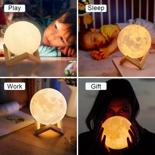 Luz Nocturna Led 8cm Con Soporte Luz Nocturna Estrellada