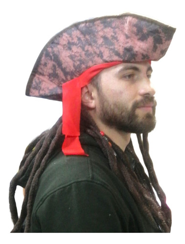 Gorro Sombrero Disfraz Pirata Jacksparrow Halloween K-1021b-