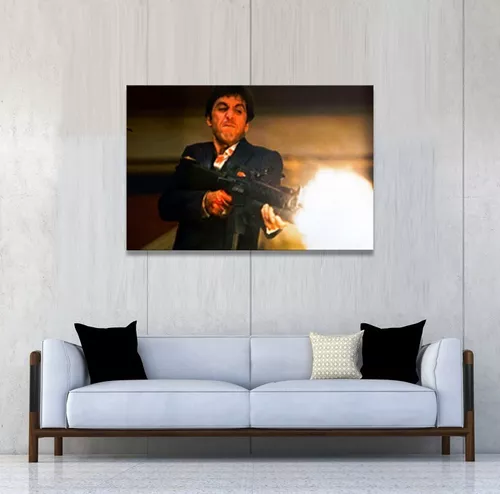 Quadro Decorativo Para Sala Escritório Scarface Tony Montana