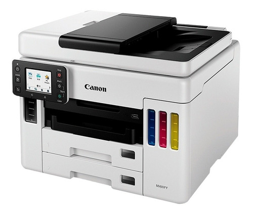 Impresora a color multifunción Canon Maxify GX7010 con wifi blanca