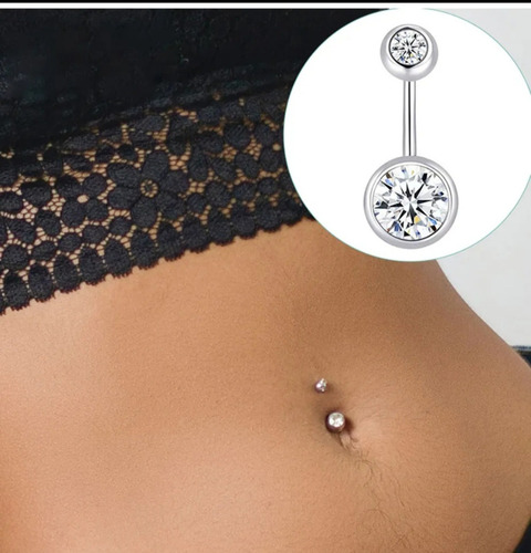 Piercing Aço Anti-alergico + Brinco De Prata Cor Prateado
