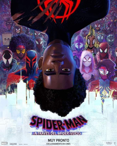 Póster Original De Cine Spiderman A Través Del Spider-verso 