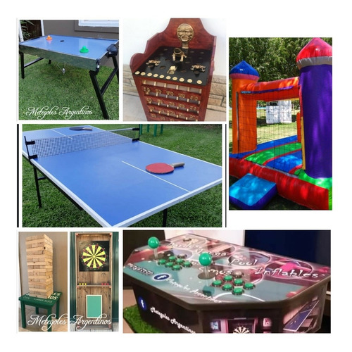 Imagen 1 de 5 de Alquiler De Metegol Tejo Pool Inflable Sapo Jenga Arcade Etc