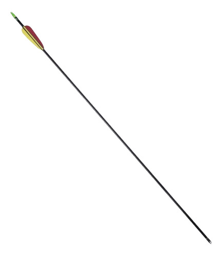 Flecha 28 Pulgadas Pack 6 Un Fibra Vidrio Arco Caza Arqueria