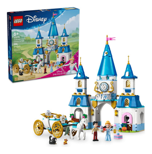 Juguete Lego Disney Princess, Castillo De Cenicienta Y Carru