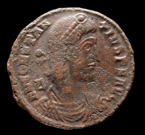 Antigua Moneda Emperador Constantius Ii, 337-361 A.c,  T.s.a