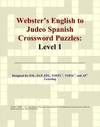 Libro: English To Judeo Spanish Crossword Puzzles: Level 1