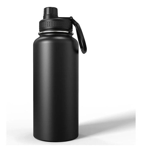Termo Deportivo Botella Acero Inox Antiderrame Tapas Funda