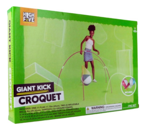 Juego De Croquet Kickball Gigante