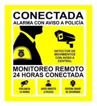 Comprar Cartel Alarma Disuasorio Camaras Seguridad Filmando Policía