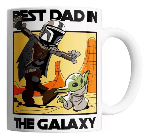 Taza De Ceramica - Mandalorian - Baby Yoda - Dia Del Padre