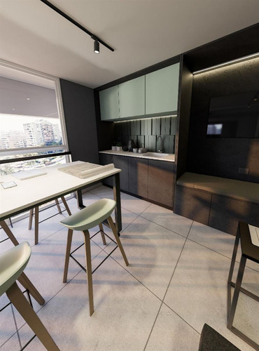 Departamento En Venta De 1 Dorm. En Santiago