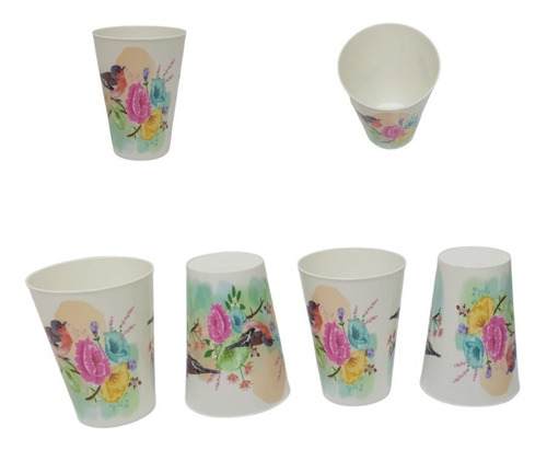 Juego Jarra 3 Litros Decorada Con 4 Vasos Y Tapa