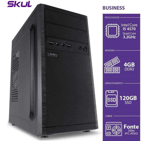 Computador Business B500 - I5-4570 3.2ghz 4gb Ddr3 Ssd 120g