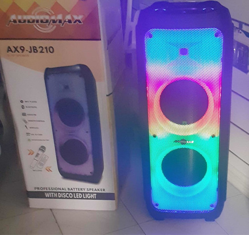 Bocinas Amplificada Audiomax 2x10 Profesional