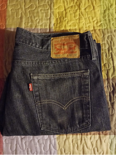 Vaquero Levis 514 Talle 34 Largo 32 Color Negro