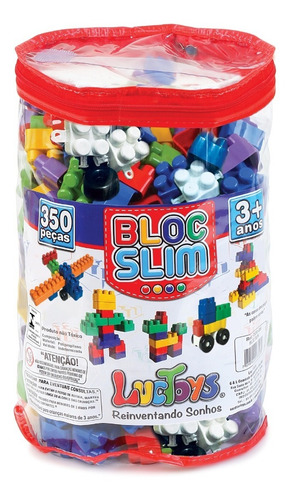 Imagem 1 de 8 de Blocos De Montar 350 Peças Infantil Encaixar
