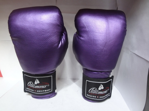 Guantes De Box Brillosos Purple Palomares Genuino Fpx