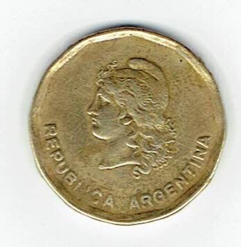 Moneda Argentina, 1985, 50 Centavos.  Jp