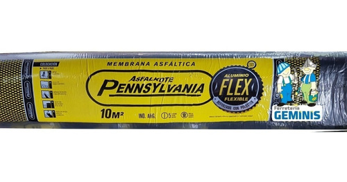 Membrana Asfaltica Pennsylvania Flexible 4 Mm Rollo 10mt2