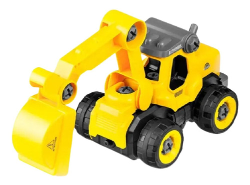 Brinquedo Trator Escavadeira Infantil Construção Br1080