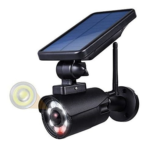 Camara Falsa Luz Rotacion 360 Grado Cctv Vigilancia Roja