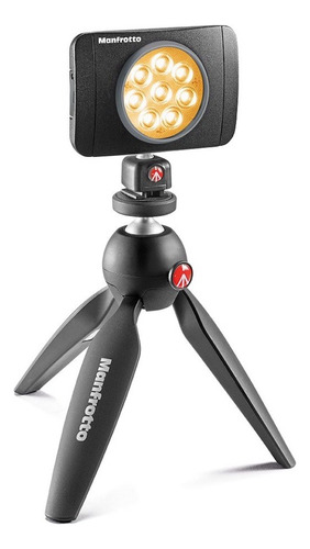 Lámpara Manfrotto Lumimuse Mlumiemu-bk De 8 Led Negra