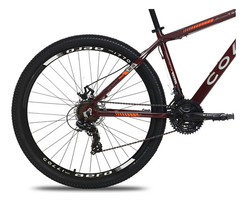Bicicleta Colli Aro 29 21v Shimano Roxo Perolizado Unissex