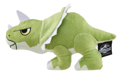 Pelúcia Mini Dinossauros Com Som Jurassic World - Mattel Cor Triceratops