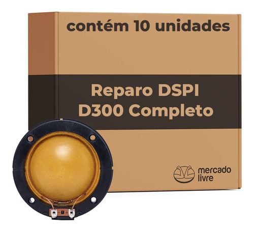 Kit 10 Reparos Para Drivers D300 / D305 Completo 8 Ohms