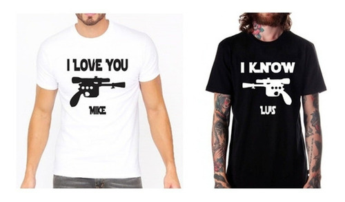 Poleras Para Enamorados, Pololos, I Love You/ I Know