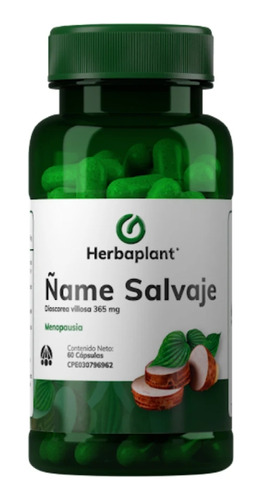 Ñame Salvaje 365mg 60 Capsulas Herbaplant