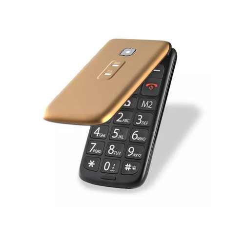 Celular Flip Vita Dual Chip Mp3 Dourado Multilaser - P9043