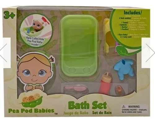 Pea Pod Babies Arvejitas Sorpresa Set Juego De Baño