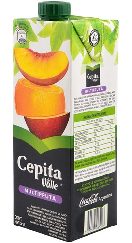 Jugo Cepita Multifruta Pack 8 Unidades X 1 Litro