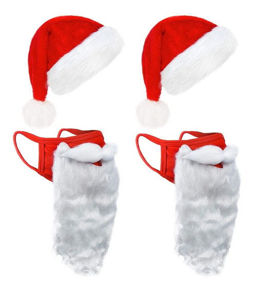 Azul y Rojo 16 Piezas de Tela no Tejida de Navidad Sombrero de Santa Claus Sombreros de Navidad Santa para Adultos 