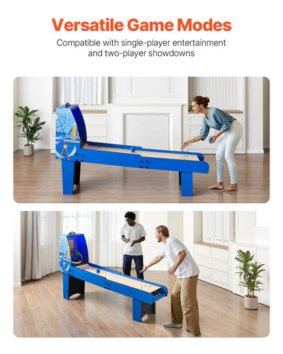 Mesa De Juego Arcade Roll & Score 8ft Marcador Led 4 Bolas