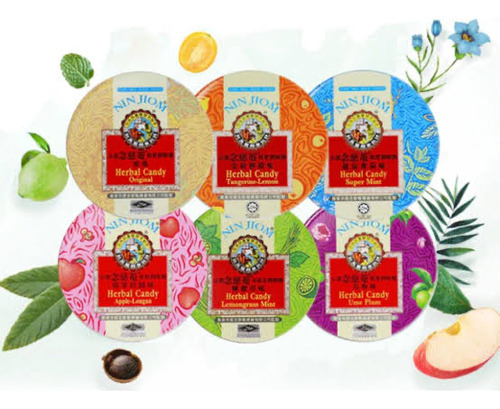 Bala Chinesa Nin Jiom Pei Pa Koa 60g - 24 Pastilhas