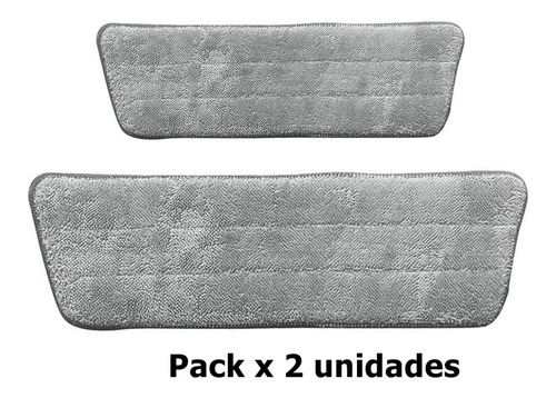 Imagen 6 de 6 de Repuesto Microfibra Para Mopa Spray Mop 40x14 Cm X 2 Unidad