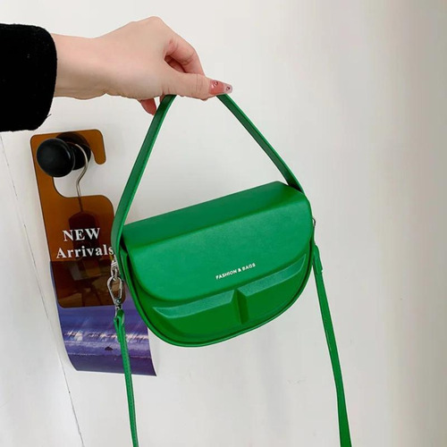 Mini Bags Carteras De Mujer Cuero Pu Rigida Cartera De Lujo Acabado De Los Herrajes Plateados Color Verde Correa De Hombro Verde Diseño De La Tela Liso