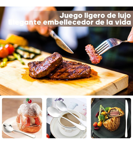 Juego De Cubiertos Acero Inoxidable24 Pcs Set De Cubiertos