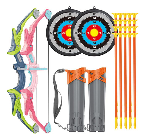 Juego De Arco Y Flecha Con Objetivo Para Niños E Iluminación