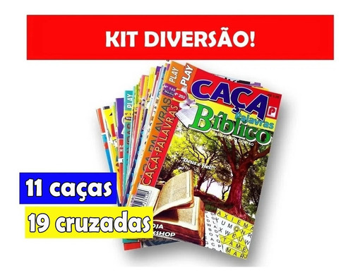 Kit Caça Palavras + Palavra Cruzadas (sem Repetições)