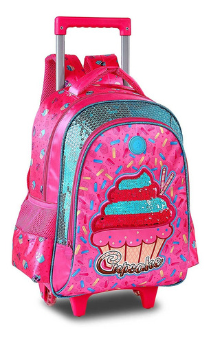 Mochila De Rodinhas Infantil Cupcake Lovers - Clio